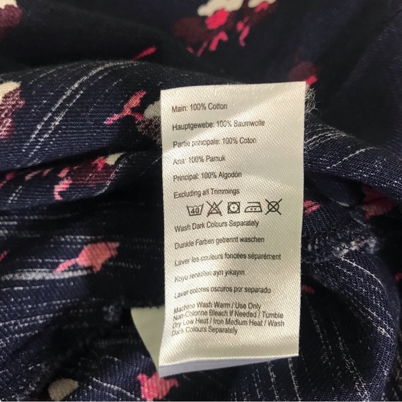 Joules Lucinda Blue Floral Sleeveless Round Neck Zip Up A-Line MIDI Dress Size 2 - Picture 14 of 16